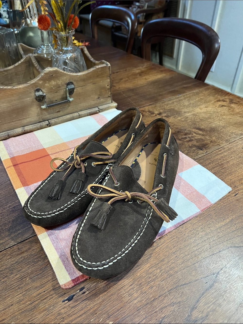 NWOT Polo Ralph Lauren Anders Suede Tassel Driver Loafers